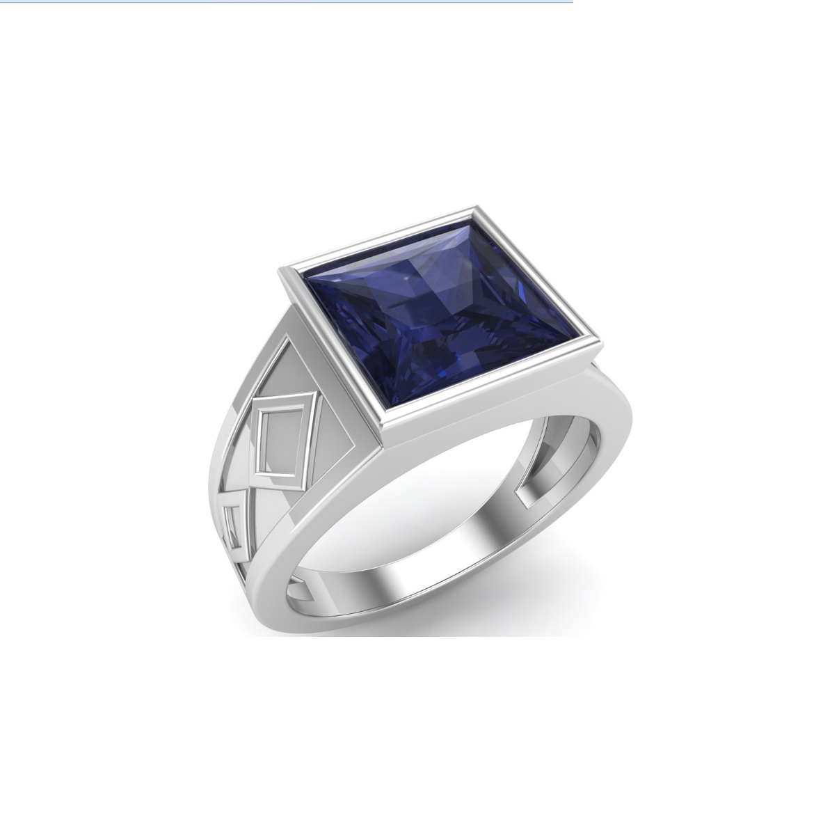 Bague iolite argent Trones chevaliere